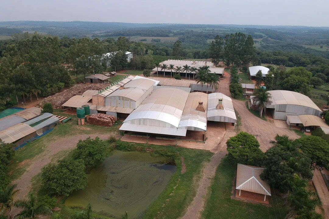 Vista aérea de las instalaciones de Barbakua en Paraguay